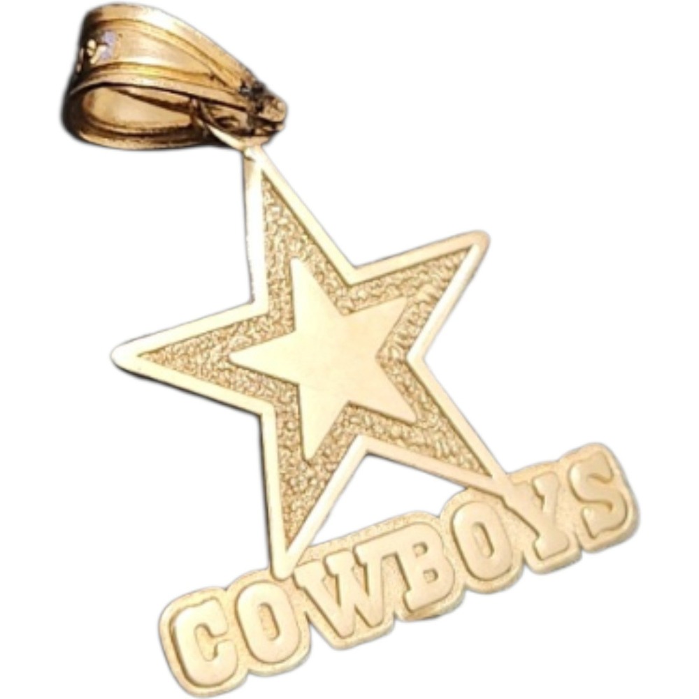 Vintage 1996 Dallas Cowboys 14K Yellow Gold Star Pendant NFL Licensed 1.9 Grams